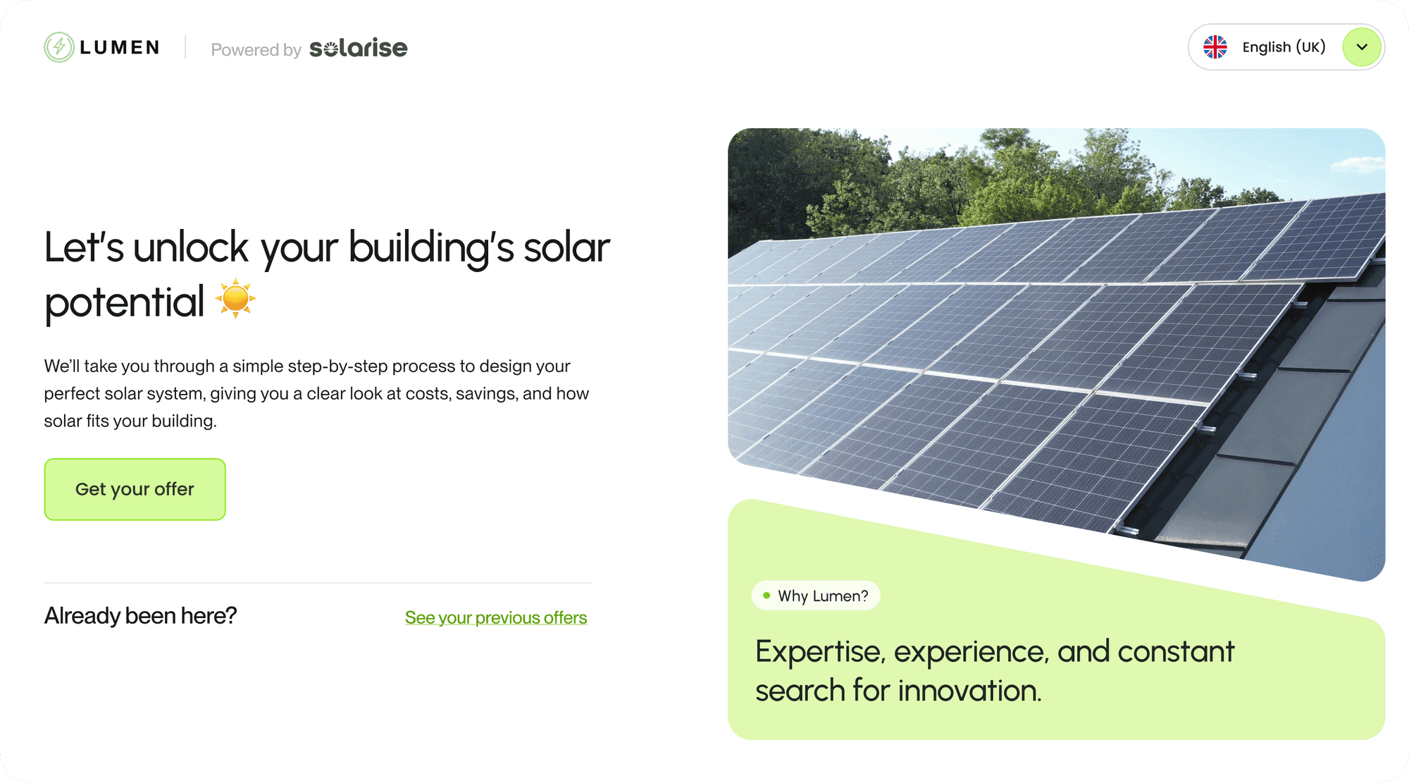 Solarise customization screen 1